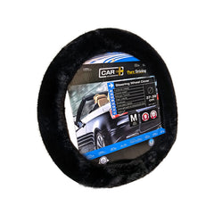 OBLOGA VOLANA PLIŠ CRNA 37-39CM - Auto Misel