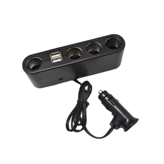RAZDELNIK ZA UPALJAČ SA 4 ULAZA I 2 USB - Auto Misel