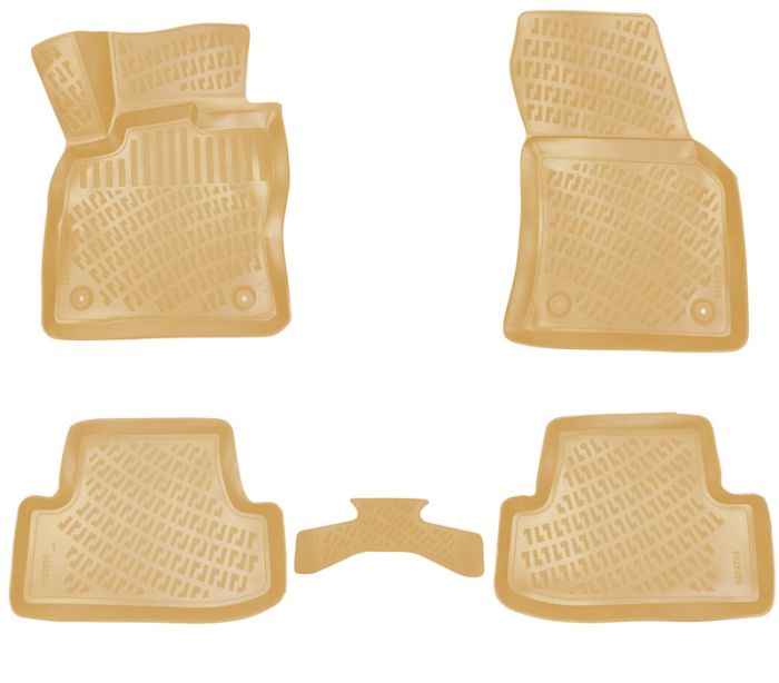 PATOSNICE KADICE 3D VW T-ROC (2017-) BEŽ R LINE - Auto Misel