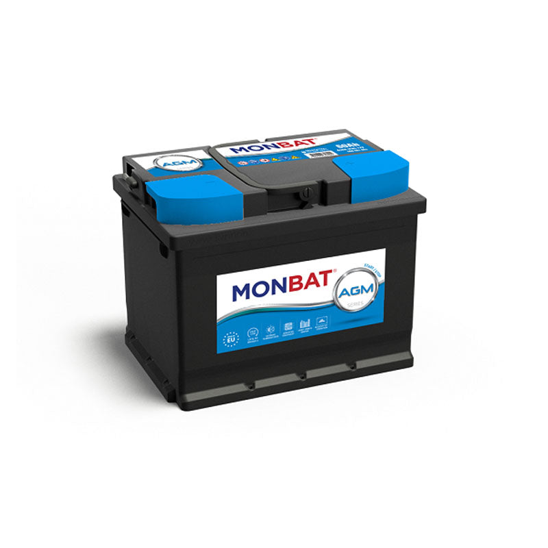 AKUMULATOR 12V 60AH D+ AGM START-STOP MONBAT