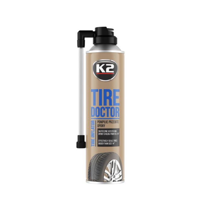 K2 TIRE DOCTOR SPREJ ZA PUMPANJE GUMA 500ML - Auto Misel