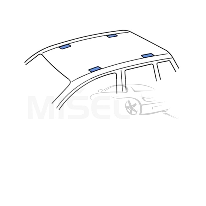 KROVNI NOSAČI FIAT DOBLO (2010-), ALU, 2 ŠIPKE - EVEREST M - Auto Misel