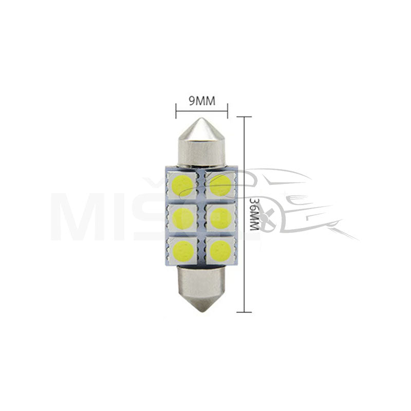 SIJALICE LED C5W 5050 8SMD 36MM 12V CANBUS PAR - Auto Misel