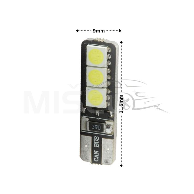 SIJALICE LED T10 5050 6SMD CANBUS 12V 2KOM - Auto Misel