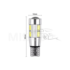 SIJALICE LED T10 5630 10SMD LENS CANBUS 12V 2KOM - Auto Misel