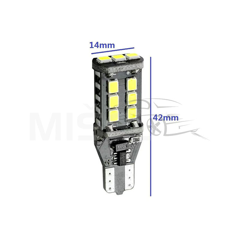 SIJALICE LED T15 2835 15SMD CANBUS 12/24V 2KOM - Auto Misel