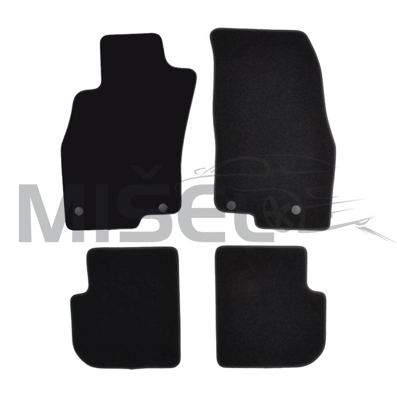 Jeu de 4 tapis moquette pour ALFA ROMEO MITO 2008>2015 LOGO ROUGE Bord Jeu de 4 tapis moquette pour ALFA ROMEO MITO 2008>2015 LOGO ROUGE Bord